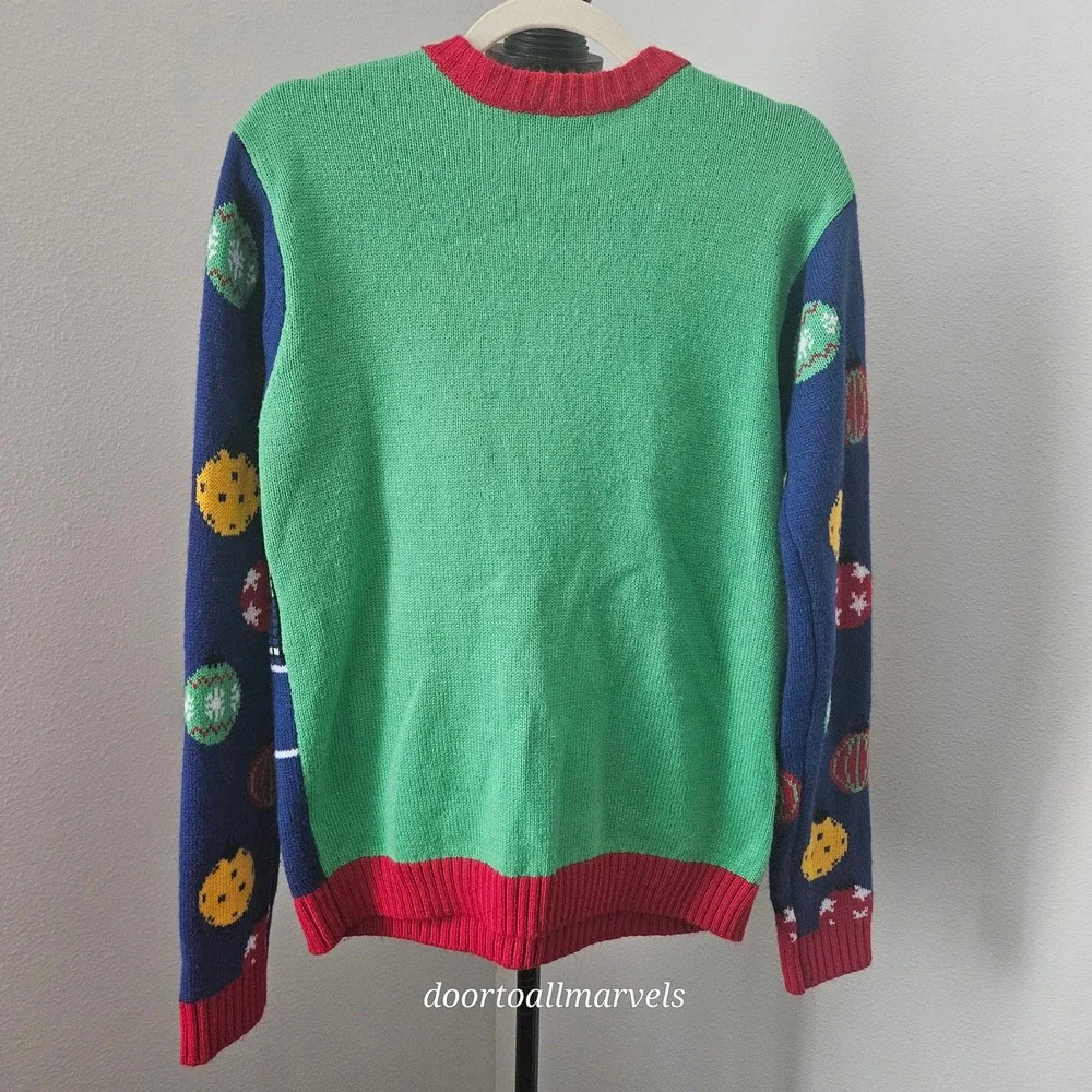 Blizzard Bay Ugly Christmas Sweater The Clauses Pickleball Club Men sz S